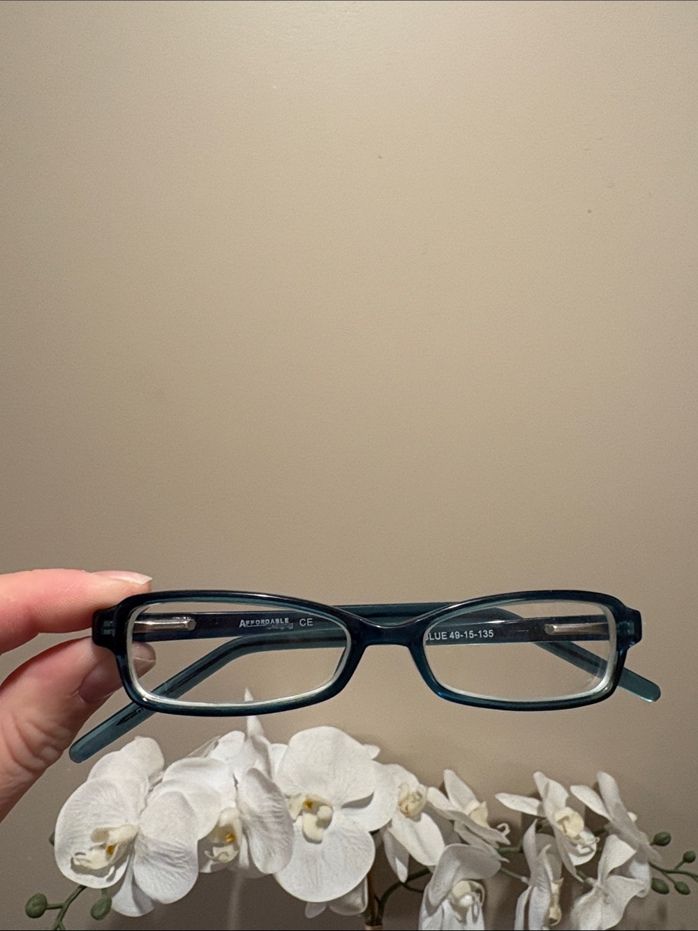 Affordable designs eye glasses sandy blue 49-15-135